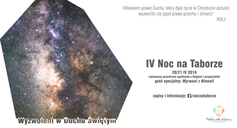 IV Noc na Taborze „Wyzwoleni w Duchu Świętym” 20-21/04/18